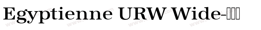 Egyptienne URW Wide字体转换